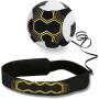 FANNITE Cinturón de entrenamiento de fútbol, ​​entrenador de fútbol con cinturón ajustable para niños, adultos y principiantes
