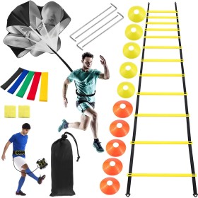 IIRC Agility Ladder - Escalera de Entrenamiento de fútbol, Kit Entrenamiento Velocidad, Fútbol Trainer Agilidad de