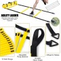 IIRC Agility Ladder - Escalera de Entrenamiento de fútbol, Kit Entrenamiento Velocidad, Fútbol Trainer Agilidad de