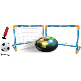 Lexibook Aerofoot, Disco de fútbol aerodeslizador, 2 porterías, Bomba y balón Hinchable incluidos, rápido y dinámico, Efectos