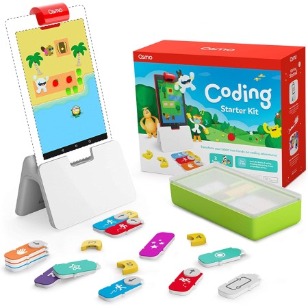 Osmo - Coding Starter Kit for iPad - 3 Hands-on Learning Games - Ages 5-10+ - Learn to Code, Coding Basics & Coding Puzzles -
