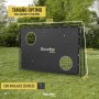 Racetex Portería de Fútbol para Niños y Adultos - Panel de Tiro Con Revestimiento Anti-óxido - para Jardín Con Anclajes - Baliza