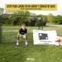 Racetex Portería de Fútbol para Niños y Adultos - Panel de Tiro Con Revestimiento Anti-óxido - para Jardín Con Anclajes - Baliza