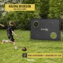 Racetex Portería de Fútbol para Niños y Adultos - Panel de Tiro Con Revestimiento Anti-óxido - para Jardín Con Anclajes - Baliza