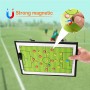CREADY® Pizarra Entrenador de Futbol Carpeta Táctica para Entrenar Jugadas en el Entrenamiento Regalos a Entrenadores Las