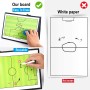 CREADY® Pizarra Entrenador de Futbol Carpeta Táctica para Entrenar Jugadas en el Entrenamiento Regalos a Entrenadores Las