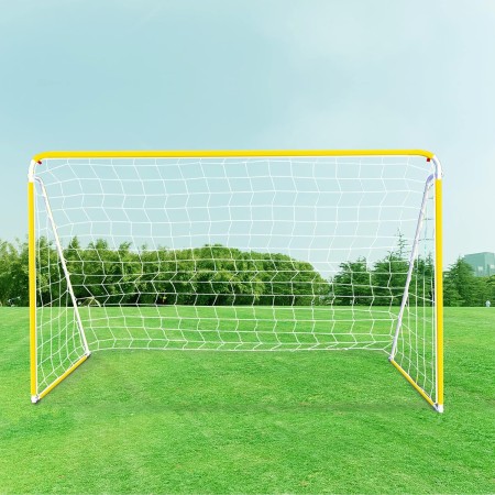 Anivia Portería de Fútbol para Niños Portería de Fútbol Portátil con Marco de Metal para Jardín, Patio, Parque, Playa