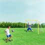 Anivia Portería de Fútbol para Niños Portería de Fútbol Portátil con Marco de Metal para Jardín, Patio, Parque, Playa