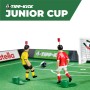 TIPP-KICK Junior Cup con borde 82x56 cm – Futbolín listo para jugar con 2x jugadores, 2x guardametas, 2x porterías de plástico,