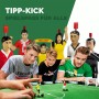 TIPP-KICK Junior Cup con borde 82x56 cm – Futbolín listo para jugar con 2x jugadores, 2x guardametas, 2x porterías de plástico,
