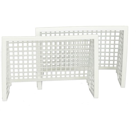 TIPP-KICK Juego de portería de plástico I Juego de 2 Piezas I Accesorios Originales Cada Juego I Repuestos I Blanco