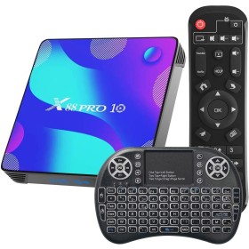 WEILY Android 11.0 TV Box, Smart Box 4GB RAM 32GB ROM RK3318 Quad-Core 64bit Cortex-A53, Box Android TV 4k Soporte 2.4GHz/ 5GHz