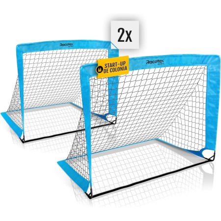 Racetex Set x 2 Porteria Futbol niños - Porterias de Futbol para niños Incluye práctica Bolsa para Transportar - [Versión con