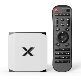 Android TV Box 4GB RAM 32GB ROM Quad 4-Core, Compatible Con Videos 3D 4K UHD H.265, 2.4G/5G WiFi Doble Banda, Bluetooth 5.0,