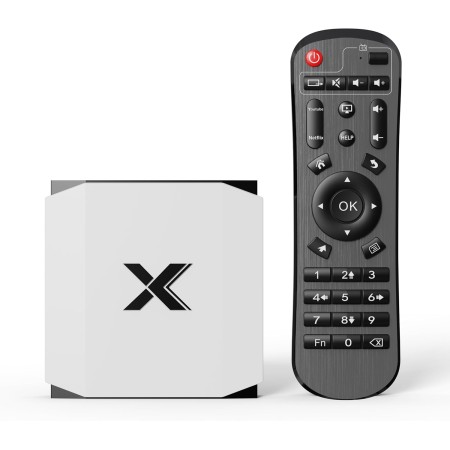 Android TV Box 4GB RAM 32GB ROM Quad 4-Core, Compatible Con Videos 3D 4K UHD H.265, 2.4G/5G WiFi Doble Banda, Bluetooth 5.0,