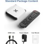 Android TV Box 4GB RAM 32GB ROM Quad 4-Core, Compatible Con Videos 3D 4K UHD H.265, 2.4G/5G WiFi Doble Banda, Bluetooth 5.0,