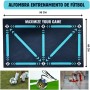 BULL BERNA Alfombra de Entrenamiento de Fútbol, Medida 90x60 cm,con Bandas Elásticas y Cinturón de Entrenamiento Incluido,