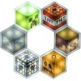 Luces LED hexagonales PlayStation - Producto oficial, decoración de sala de juegos personalizable, iluminación controlada por