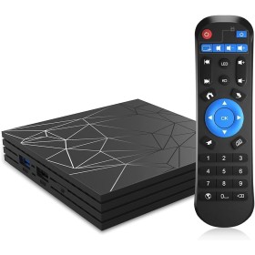 Android 10.0 TV Box, 2GB RAM 16GB ROM H6 Quad Core Soporte 3D 6K Ultra HD H.265 WiFi 2.4 GHz Ethernet Smart TV Box