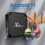 X96 Mini TV Box, Android 11.0 Caja TV 2GB/16GB, Caja Android TV 4K con Amlogic S905W2 Quad-Core chipset 64 bits WiFi 2.4G, 4K