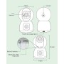 YESYAMO Cámara Vigilancia WiFi Interior 2K 4MP, Cámara Vigilancia Domicilio WiFi con 2.4G/5G WiFi 360° Cámara de Seguridad para
