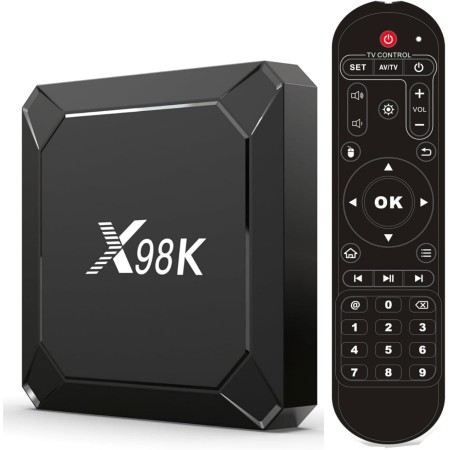 Android 13.0 TV Box, Android Box 4GB RAM 32GB ROM RK3528A CPU Quad Core Arm Cortex A53, Soporte 2.4/5.0GHz WiFi6 BT5.X 4K 100M