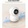 ieGeek 2.4/5GHz Camara Vigilancia WiFi Interior 2K 360°PTZ, Cámara Vigilancia Interior para Bebes/Mascotas/Seguridad Casa,