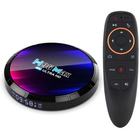 H96MAX 4GB 64GB TV Box Android, Android 13.0 TV Box RK3528 Quad-Core, Soporte 2.4G/5G Dual WiFi 6, 100M Ethernet Ultral HD 8K 6K
