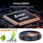 Android TV Box, WEILY Android 11.0 Box 4GB RAM 32GB ROM S905W2 64-bit Quad-Core GPU Mali-G31 Support 2.4G/5G Dual Band Wi-Fi BT
