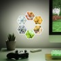 Luces LED hexagonales PlayStation - Producto oficial, decoración de sala de juegos personalizable, iluminación controlada por