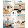ieGeek 2.4/5GHz Camara Vigilancia WiFi Interior 2K 360°PTZ, Cámara Vigilancia Interior para Bebes/Mascotas/Seguridad Casa,