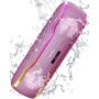 AY Altavoz Bluetooth Potente, IPX7 Impermeable Altavoz Bluetooth 5.3 Portatil con Luz LED de Color y Graves Ricos, Maridaje