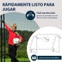 HUDORA Fußballtor XXL - großes Fußballtor für Kinder & Erwachsene - wetterfestes & standfestes Fußballtor mit engmaschigem Netz