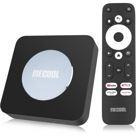 Android TV Box 11 KM2 Plus 2G+16G con Netflix Certificado S905X4-B 4K Streaming Media Player Asistente de Voz Google Disney +