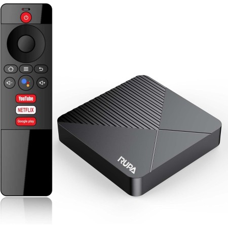 Android TV Box, Android Box 13.0 mit RAM 4G ROM 64G WiFi6 Enternet 10/100M Bluetooth 5.0 USB3.0 Unterstützt 3D HD 8K TV Box