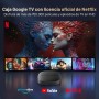 Google TV Box - Smart TV Box 4K HDR10+ UHD, Dolby Audio, certificación dual para Google y Netflix, 2GB+16GB, Screen Mirroring,