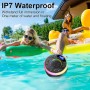 Altavoz Bluetooth Portátil, IP7 Impermeable Altavoz Ducha con Ventosa, Pequeño Altavoces Inalámbrico con RGB Luz Colorida,