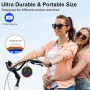 Altavoz Bluetooth Portátil, IP7 Impermeable Altavoz Ducha con Ventosa, Pequeño Altavoces Inalámbrico con RGB Luz Colorida,
