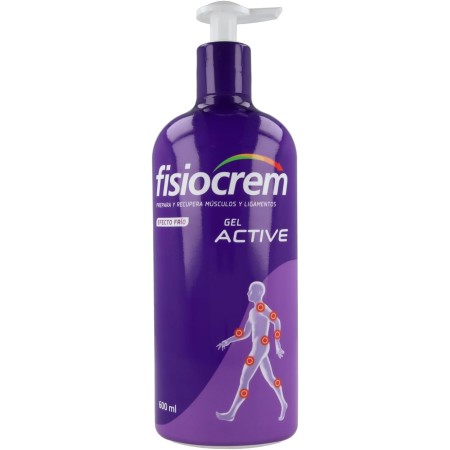 FISIOCREM GEL ACTIVE | 600ml | Preparación Músculos y Ligamentos | Vida cotidiana o ejercicio físico | Crema Masaje | Melaleuca,