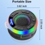 Altavoz Bluetooth Portátil, IP7 Impermeable Altavoz Ducha con Ventosa, Pequeño Altavoces Inalámbrico con RGB Luz Colorida,
