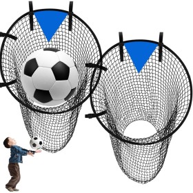 Hocadrv 2 Piezas Red Porteria Futbol Red de Objetivo de Fútbol Plegable Red de Objetivo Portátil Accesorios Futbol Red de