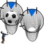 Hocadrv 2 Piezas Red Porteria Futbol Red de Objetivo de Fútbol Plegable Red de Objetivo Portátil Accesorios Futbol Red de