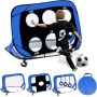 Suewidfay Porteria Futbol niños, porterías de fútbol Plegables 4 en 1 con Bolsa de Transporte, porterías de fútbol portátiles,