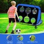Suewidfay Porteria Futbol niños, porterías de fútbol Plegables 4 en 1 con Bolsa de Transporte, porterías de fútbol portátiles,