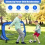 Suewidfay Porteria Futbol niños, porterías de fútbol Plegables 4 en 1 con Bolsa de Transporte, porterías de fútbol portátiles,