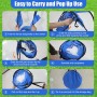 Suewidfay Porteria Futbol niños, porterías de fútbol Plegables 4 en 1 con Bolsa de Transporte, porterías de fútbol portátiles,