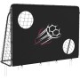SONGMICS Portería de fútbol para niños, Red de fútbol, Montaje rápido, para jardín, Patio, Parque, Playa, Tubos de Hierro, Red