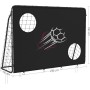 SONGMICS Portería de fútbol para niños, Red de fútbol, Montaje rápido, para jardín, Patio, Parque, Playa, Tubos de Hierro, Red