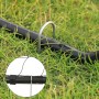 SONGMICS Portería de fútbol para niños, Red de fútbol, Montaje rápido, para jardín, Patio, Parque, Playa, Tubos de Hierro, Red
