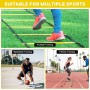 LangRay Accesorios de Entrenamiento de Fútbol con Escalera de Coordinación 6 m, 12 Conos, 1 Cuerda de Saltar, 1 Entrenador de